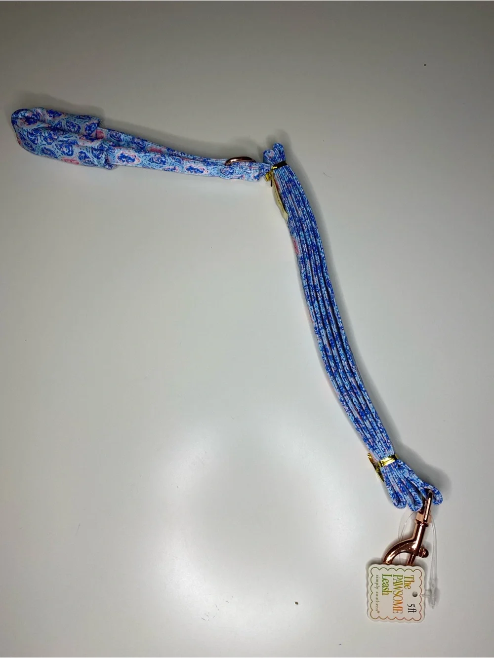 Simply Southern Pet Leash Blue Oyster